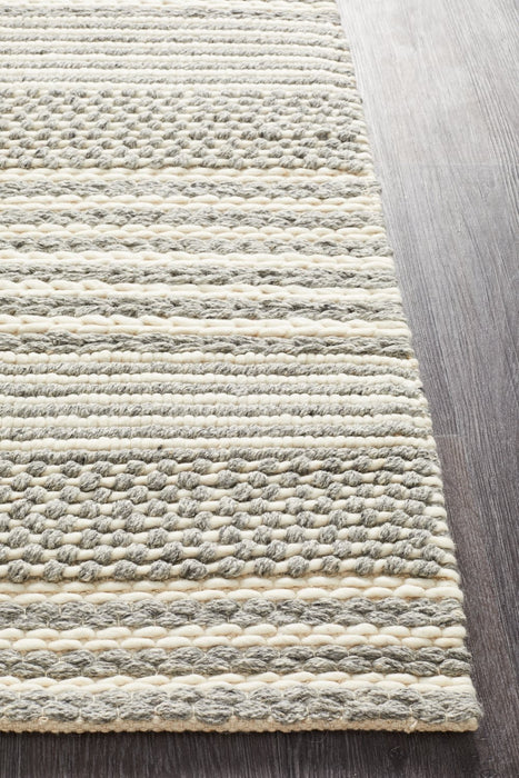 Sadri Snow Combined Texture Flatwoven Contemporary Rug, Rugs, Ozark Home 