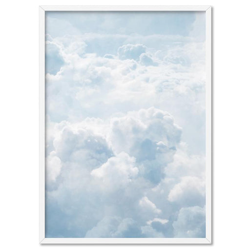 White Clouds in Blue Sky I - Art Print, Wall Art, Ozark Home 