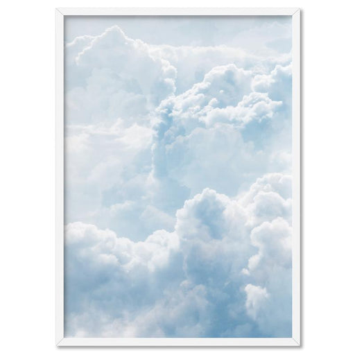 White Clouds in Blue Sky II - Art Print, Wall Art, Ozark Home 