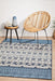 Sidfa White & Blue Aztec Ocean Contemporary Indoor/Outdoor Rug, Rugs, Ozark Home 