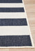 Sidfa Navy & White Summer Stripe Contemporary Indoor/Outdoor Rug, Rugs, Ozark Home 