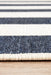 Sidfa Navy & White Summer Stripe Contemporary Indoor/Outdoor Rug, Rugs, Ozark Home 