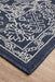 Sidfa Navy & White Aztec Summer Medallion Contemporary Indoor/Outdoor Rug, Rugs, Ozark Home 