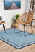 Sidfa Baby Blue Summer Border Contemporary Indoor/Outdoor Rug, Rugs, Ozark Home 