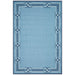 Sidfa Baby Blue Summer Border Contemporary Indoor/Outdoor Rug, Rugs, Ozark Home 