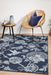 Sidfa Navy & Blue Summer Garden Contemporary Indoor/Outdoor Rug, Rugs, Ozark Home 