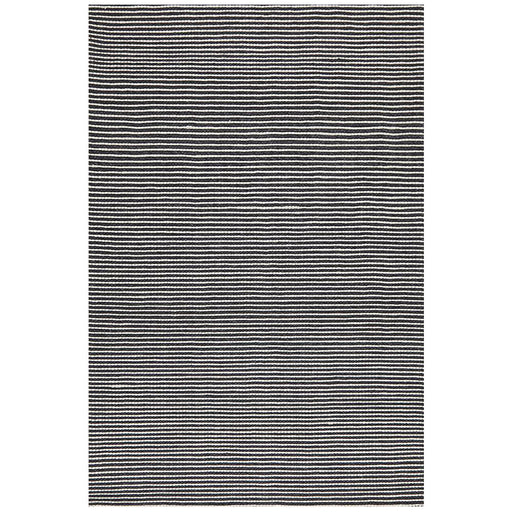 Salvan Black & White Stripe Handwoven Contemporary Rug, Rugs, Ozark Home 