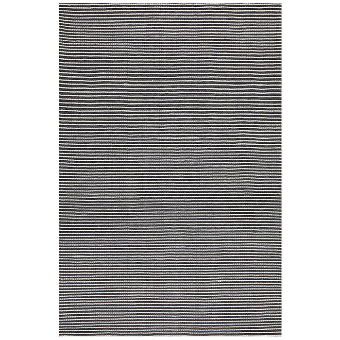 Salvan Black & White Stripe Handwoven Contemporary Rug, Rugs, Ozark Home 