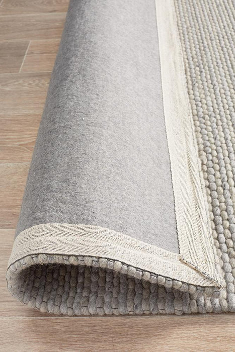 Salvan Grey Stripe Handwoven Contemporary Rug, Rugs, Ozark Home 