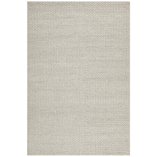 Salvan Grey & White Interlock Handwoven Contemporary Rug, Rugs, Ozark Home 