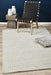 Salvan Grey & White Interlock Handwoven Contemporary Rug, Rugs, Ozark Home 