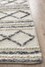 Salvan White & Grey Interlocking Diamond Pattern Handwoven Contemporary Rug, Rugs, Ozark Home 