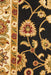 Soma Black & Ivory Classic Floral Motif Vintage Rug, Rugs, Ozark Home 