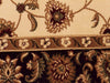 Soma Ivory & Black Classic Floral Motif Vintage Runner Rug, Rugs, Ozark Home 