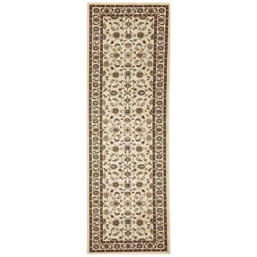 Soma Ivory Classic Floral Motif Vintage Runner Rug, Rugs, Ozark Home 