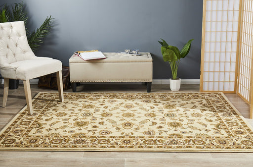 Soma Ivory Classic Floral Motif Vintage Rug, Rugs, Ozark Home 