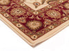 Soma Ivory & Red Classic Floral Motif Vintage Runner Rug, Rugs, Ozark Home 