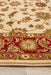 Soma Ivory & Red Classic Floral Motif Vintage Rug, Rugs, Ozark Home 