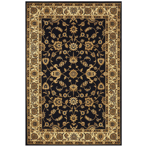 Soma Blue & Ivory Classic Floral Motif Vintage Rug, Rugs, Ozark Home 