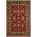 Soma Red & Black Classic Floral Motif Vintage Rug, Rugs, Ozark Home 