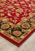 Soma Red & Black Classic Floral Motif Vintage Rug, Rugs, Ozark Home 
