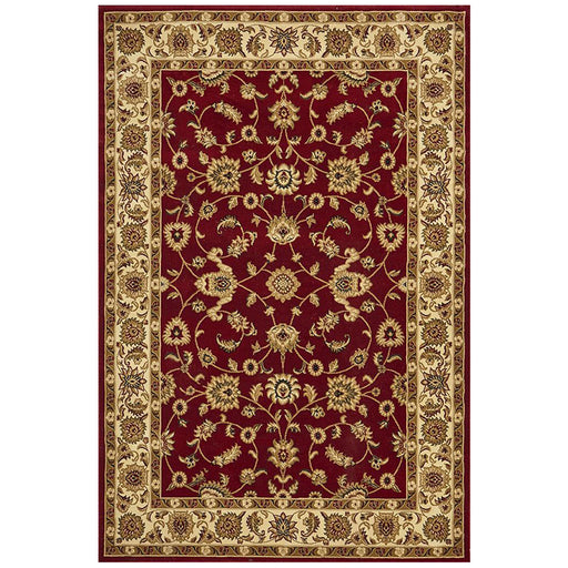 Soma Red & Ivory Classic Floral Motif Vintage Rug, Rugs, Ozark Home 