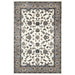 Soma White & Beige Classic Floral Motif Vintage Rug, Rugs, Ozark Home 
