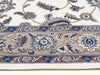 Soma White & Beige Classic Floral Motif Vintage Runner Rug, Rugs, Ozark Home 