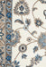 Soma White & Beige Classic Floral Motif Vintage Rug, Rugs, Ozark Home 