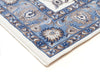Soma White & Blue Classic Floral Motif Vintage Runner Rug, Rugs, Ozark Home 