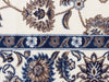 Soma White Beige & Navy Classic Floral Motif Vintage Runner Rug, Rugs, Ozark Home 