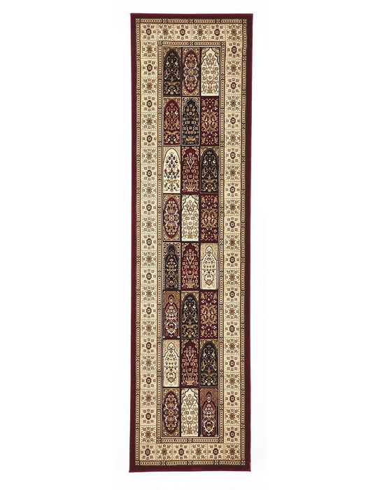 Soma Burgundy Traditional Panel Vintage Rug, Rugs, Ozark Home 