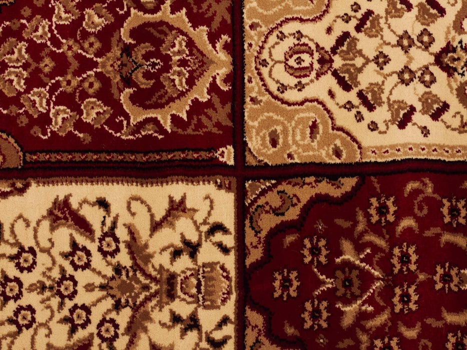 Soma Burgundy Traditional Panel Vintage Runner Rug, Rugs, Ozark Home 