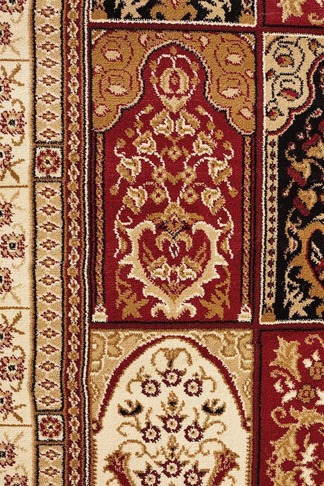 Soma Burgundy Traditional Panel Vintage Rug, Rugs, Ozark Home 