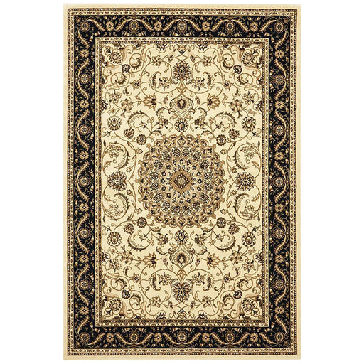 Soma Ivory & Black Classic Medallion Vintage Rug, Rugs, Ozark Home 