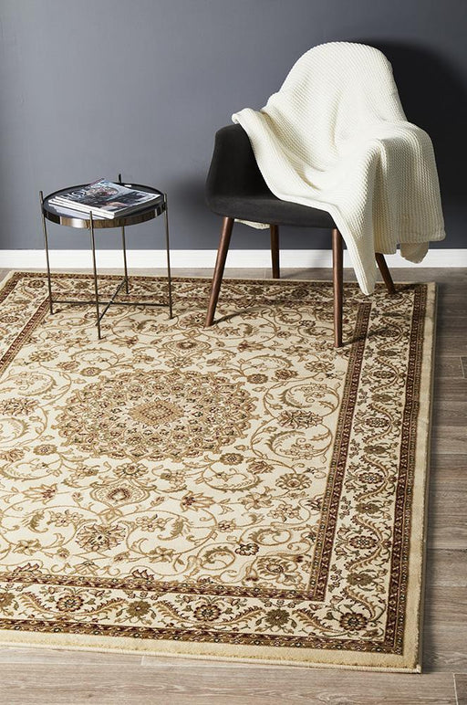 Soma Ivory & Beige Classic Medallion Vintage Rug, Rugs, Ozark Home 