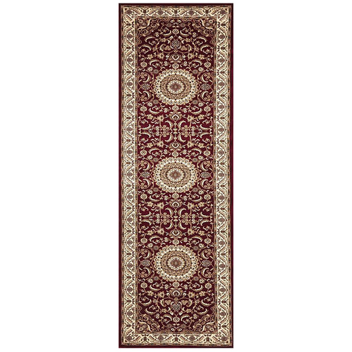 Soma Red & Ivory Classic Medallion Vintage Runner Rug, Rugs, Ozark Home 