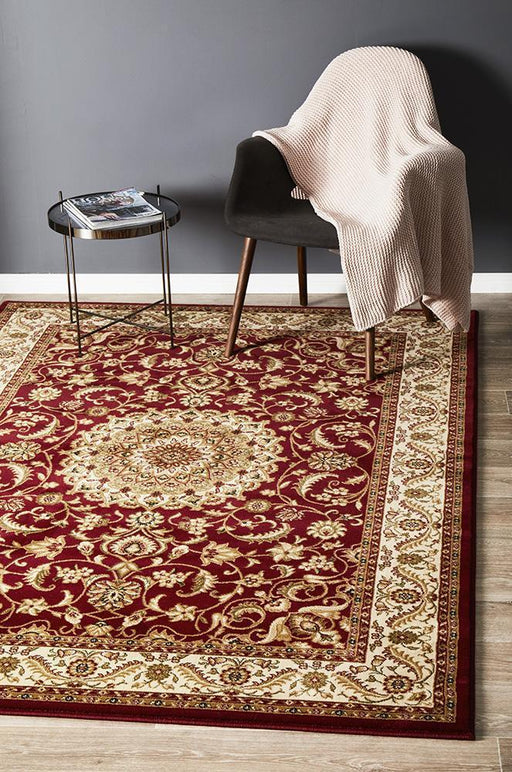 Soma Red & Ivory Classic Medallion Vintage Rug, Rugs, Ozark Home 