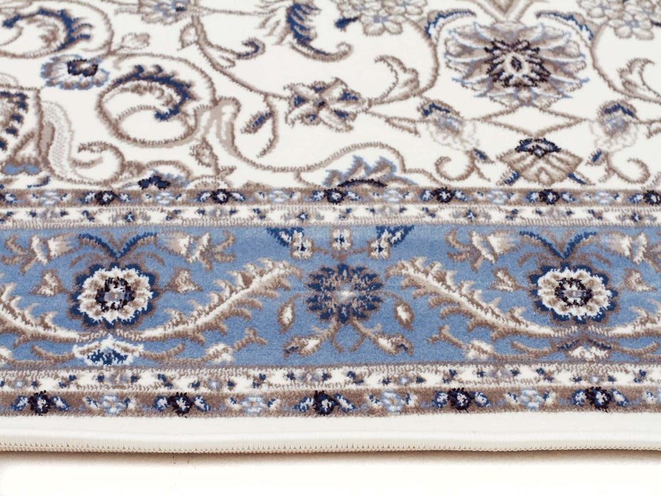 Soma White & Blue Classic Medallion Vintage Runner Rug, Rugs, Ozark Home 