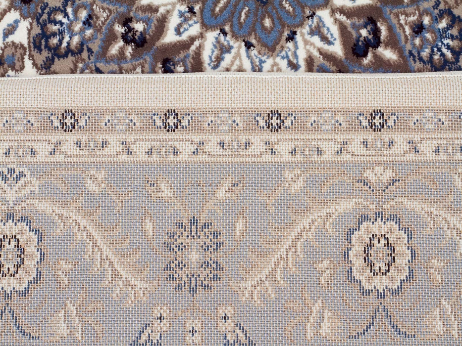 Soma White & Blue Classic Medallion Vintage Runner Rug, Rugs, Ozark Home 