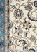Soma White & Blue Classic Medallion Vintage Rug, Rugs, Ozark Home 