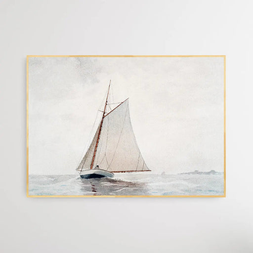 Sailing off Gloucester (ca.1880) by Winslow Homer, Wall Art, Ozark Home 