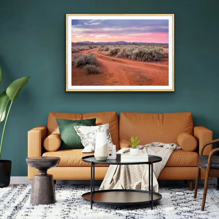 Saltbush - Australian Outback Landscape Photographic Print