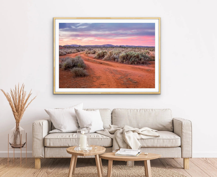 Saltbush - Australian Outback Landscape Photographic Print