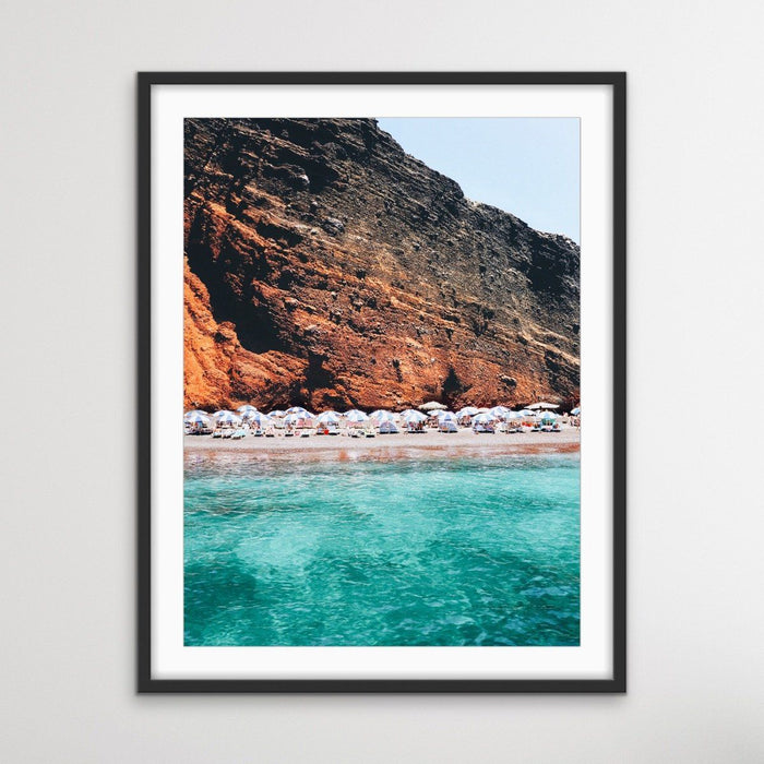 Santorini Red Beach - Photographic Coastal Print of Greek Isles Beach