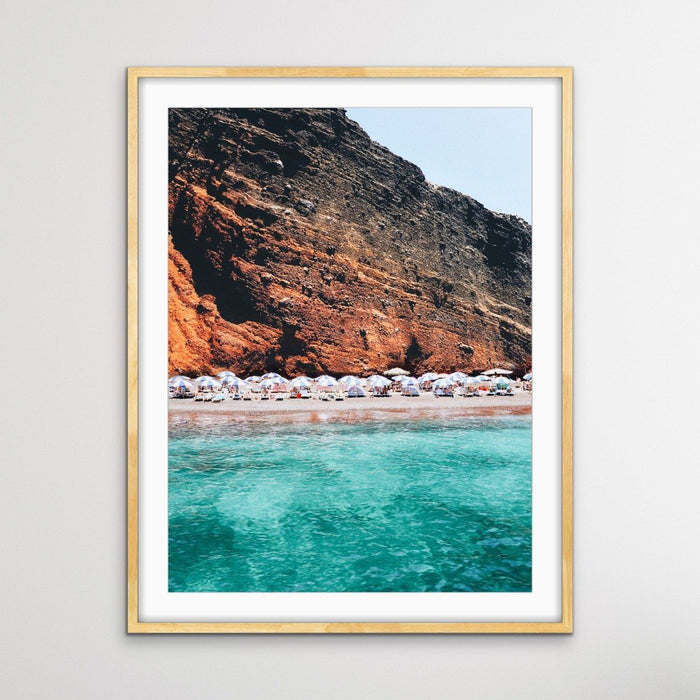 Santorini Red Beach - Photographic Coastal Print of Greek Isles Beach