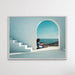 Santorini Summers - Print of Woman Under Arch By The Ocean, Wall Art, Ozark Home 