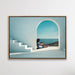 Santorini Summers - Print of Woman Under Arch By The Ocean, Wall Art, Ozark Home 