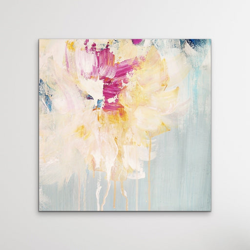 Spring - Abstract Square Canvas Floral Print, Wall Art, Ozark Home 