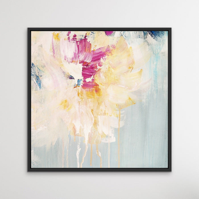 Spring - Abstract Square Canvas Floral Print, Wall Art, Ozark Home 